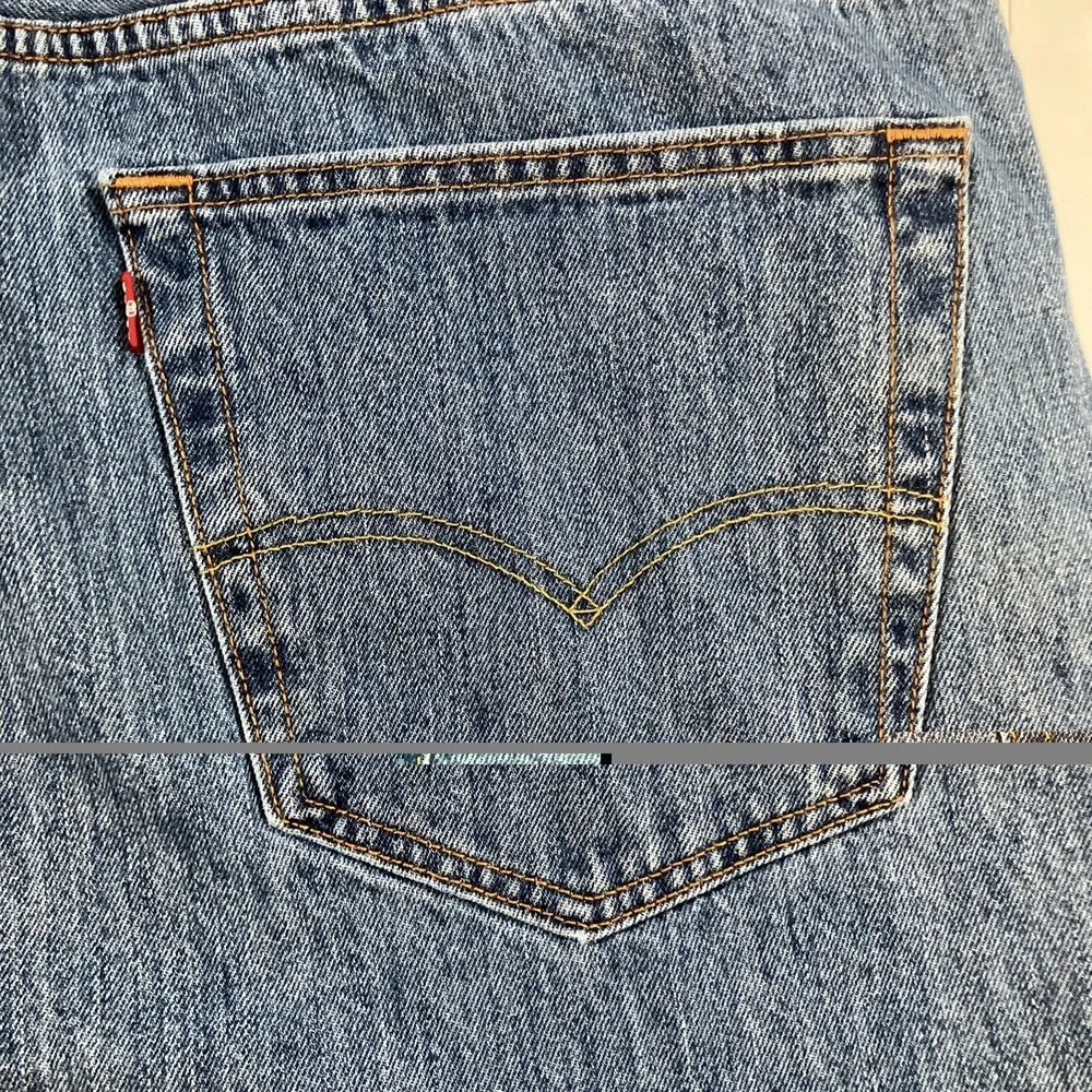 Levis 501 Original Jeans Mens 40x30 Medium Wash Button Fly Denim Cotton